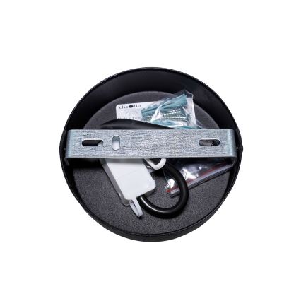 Duolla - Plafonski luster DUO 1xE27/15W/230V prečnik 40 cm crna/zlatna