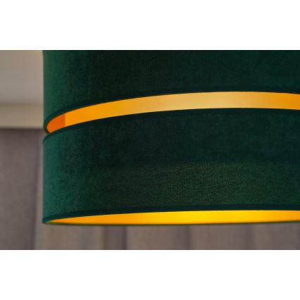 Duolla - Plafonski luster DUO 1xE27/15W/230V, prečnik 40 cm, zelena/zlatna