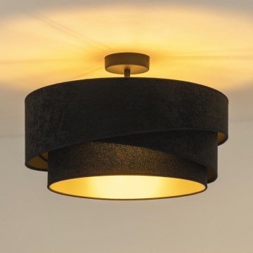 Duolla - Plafonski luster KOBO 1xE27/15W/230V prečnik 45 cm crna