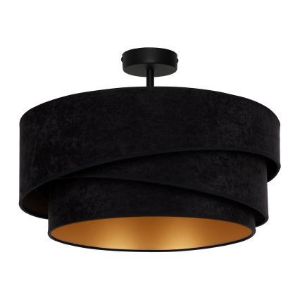 Duolla - Plafonski luster KOBO 1xE27/15W/230V prečnik 45 cm crna