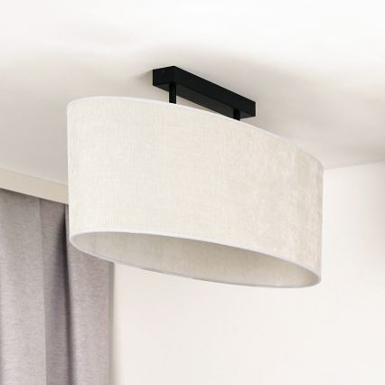 Duolla - plafonski luster OVAL 2xE27/15W/230V, siva