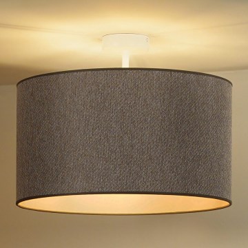 Duolla - Plafonski luster ROLLER ECO RECYCLING 1xE27/15W/230V prečnik 45 cm braon