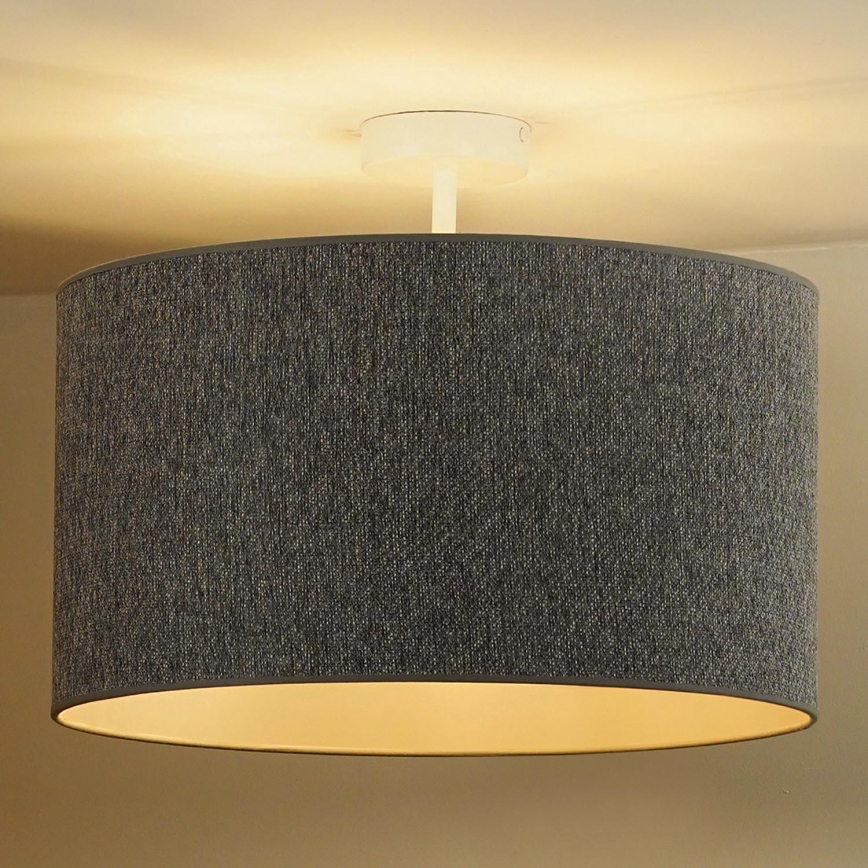 Duolla - Plafonski luster ROLLER ECO RECYCLING 1xE27/15W/230V prečnik 45 cm siv