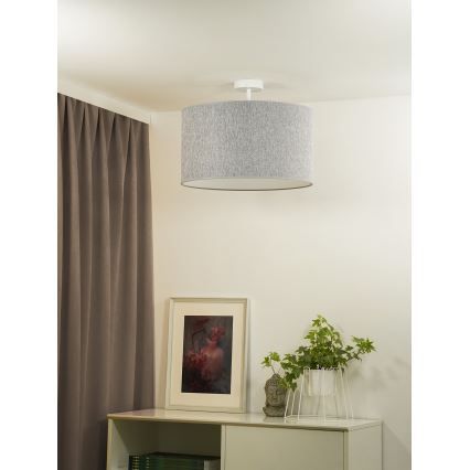 Duolla - Plafonski luster ROLLER ECO RECYCLING 1xE27/15W/230V prečnik 45 cm siv