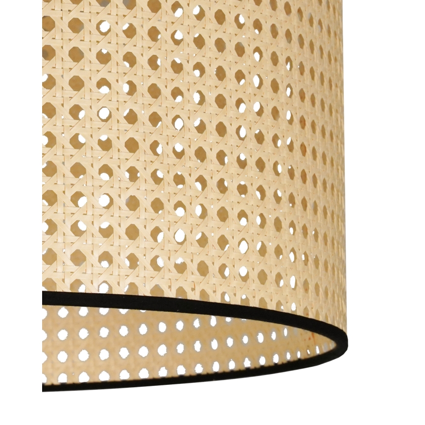 Duolla - Plafonski luster ROLLER RATTAN 1xE27/15W/230V prečnik 45 cm bež/crna