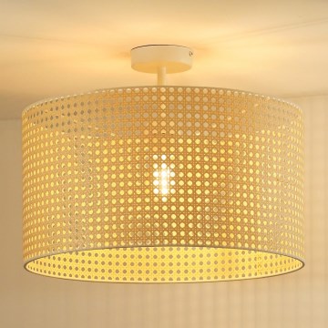 Duolla - Plafonski luster ROLLER RATTAN 1xE27/15W/230V prečnik 45 cm bež