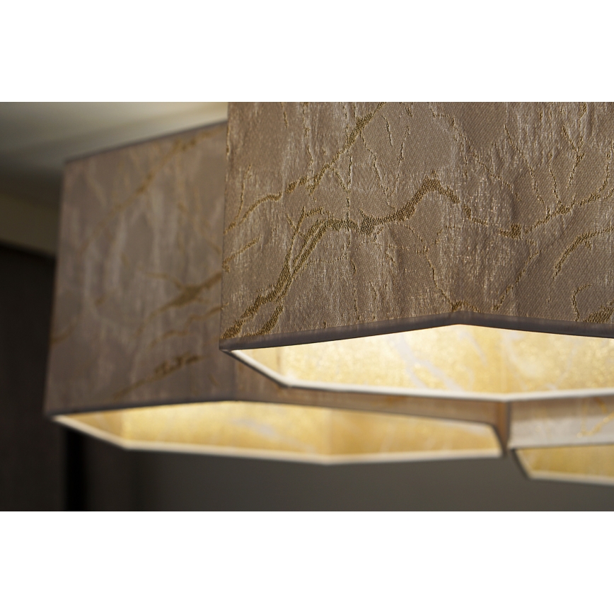 Duolla - Plafonski luster ROLLER TRIO HEX 3xE27/15W/230V beli/zlatni