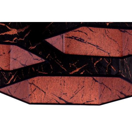 Duolla - Plafonski luster ROLLER TRIO HEX 3xE27/15W/230V crna/bakrena