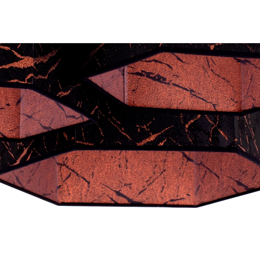 Duolla - Plafonski luster ROLLER TRIO HEX 3xE27/15W/230V crna/bakrena