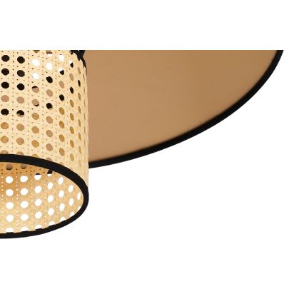 Duolla - Plafonski luster TOKYO RATTAN 1xE27/15W/230V prečnik 50 cm zlatna/ratan