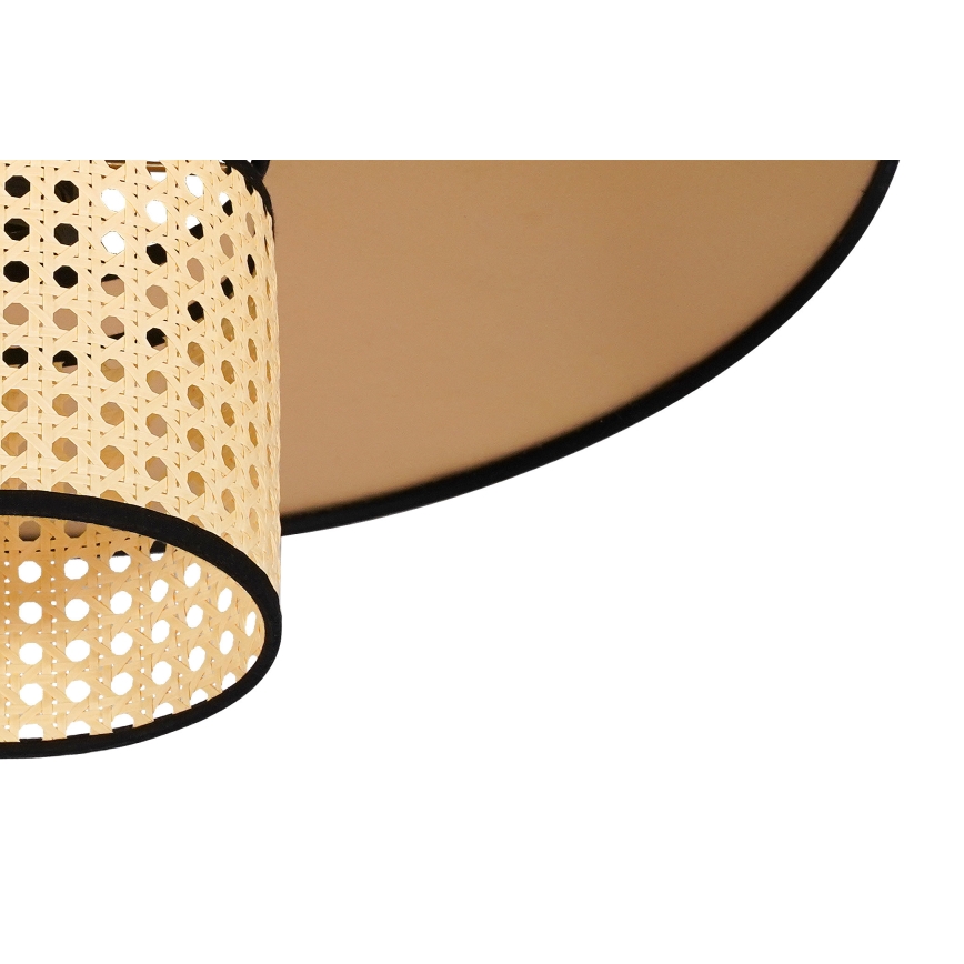 Duolla - Plafonski luster TOKYO RATTAN 1xE27/15W/230V prečnik 50 cm zlatna/ratan
