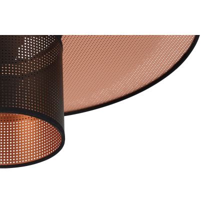 Duolla - Plafonski luster TOKYO SHINY 1xE27/15W/230V Ø 50 cm crna/bakarna