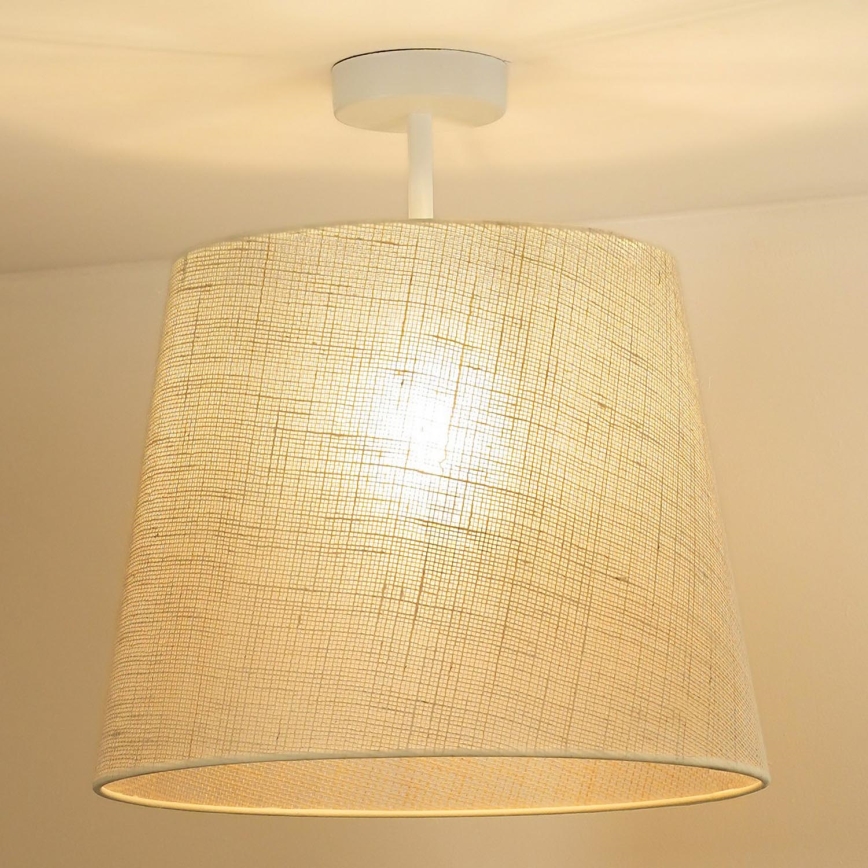 Duolla - Plafonski luster YUTE, 1xE27/15W/230V, prečnik 38 cm, siva