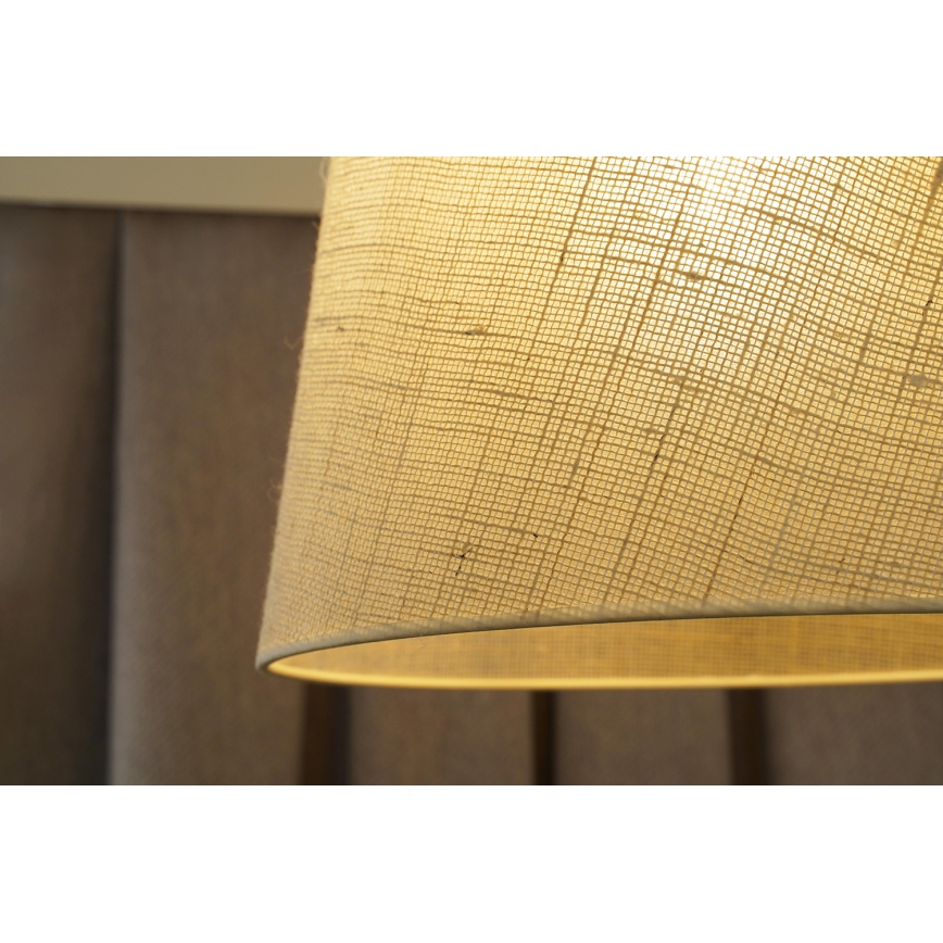 Duolla - Plafonski luster YUTE, 1xE27/15W/230V, prečnik 38 cm, siva