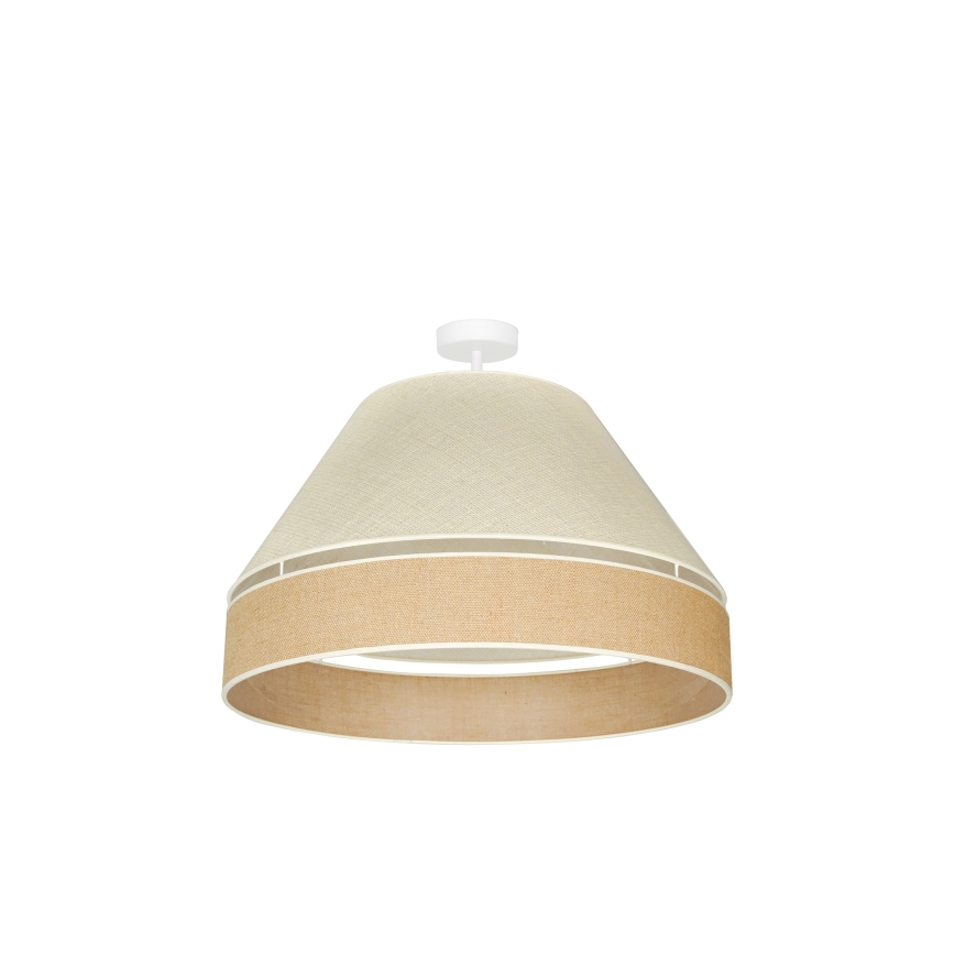 Duolla - Plafonski luster YUTE AVIGNON 1xE27/15W/230V prečnika 60 cm siva/braon