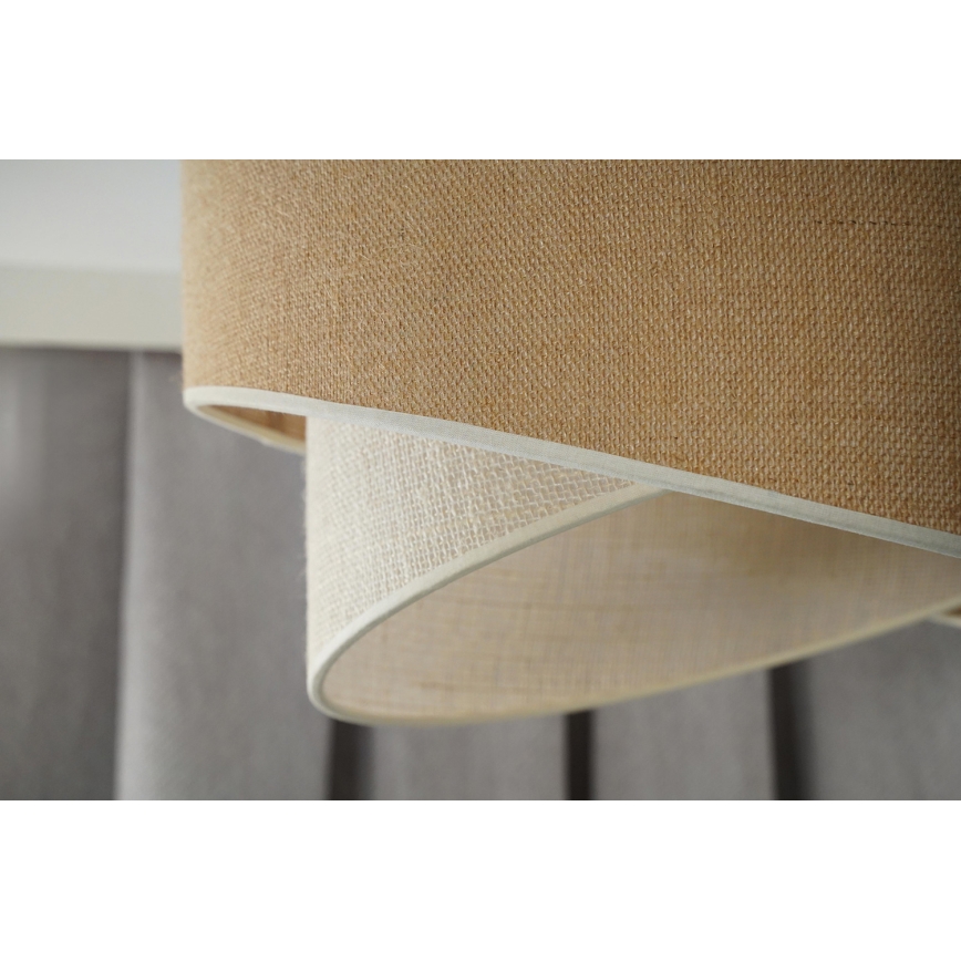 Duolla - Plafonski luster YUTE CELLO za površinsko montiranje 1xE27/15W/230V prečnik 45 cm smeđa/siva