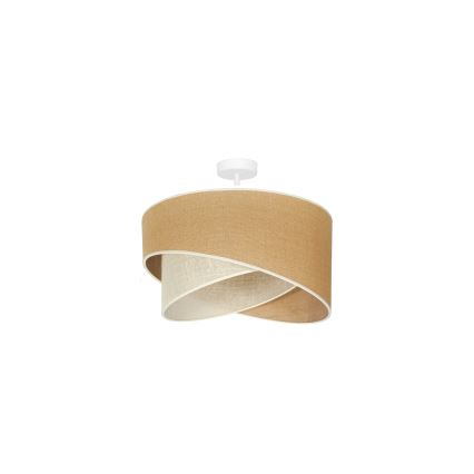 Duolla - Plafonski luster YUTE CELLO za površinsko montiranje 1xE27/15W/230V prečnik 45 cm smeđa/siva