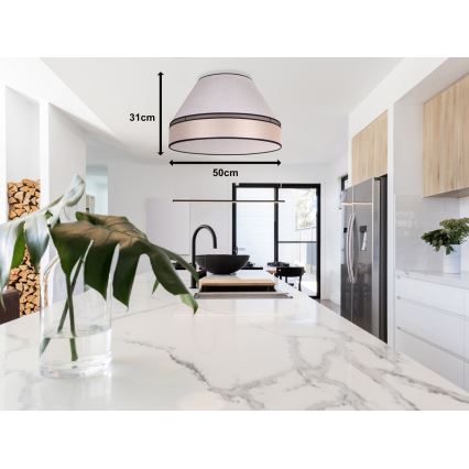 Duolla - Plafonsko svetlo AVIGNON 1xE27/15W/230V prečnik 50 cm bež