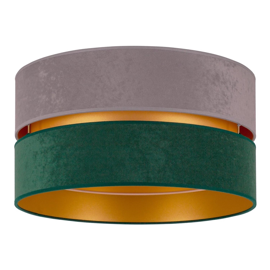 Duolla - Plafonsko svetlo DUO 1xE27/15W/230V Ø 40 cm siva/zelena/zlatna