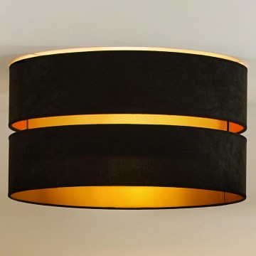 Duolla - Plafonsko svetlo DUO 1xE27/40W/230V prečnik 40 cm crna/zlatna