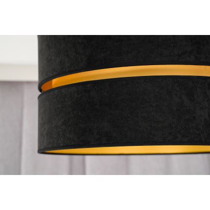 Duolla - Plafonsko svetlo DUO 1xE27/40W/230V prečnik 40 cm crna/zlatna