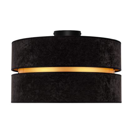 Duolla - Plafonsko svetlo DUO 1xE27/40W/230V prečnik 40 cm crna/zlatna