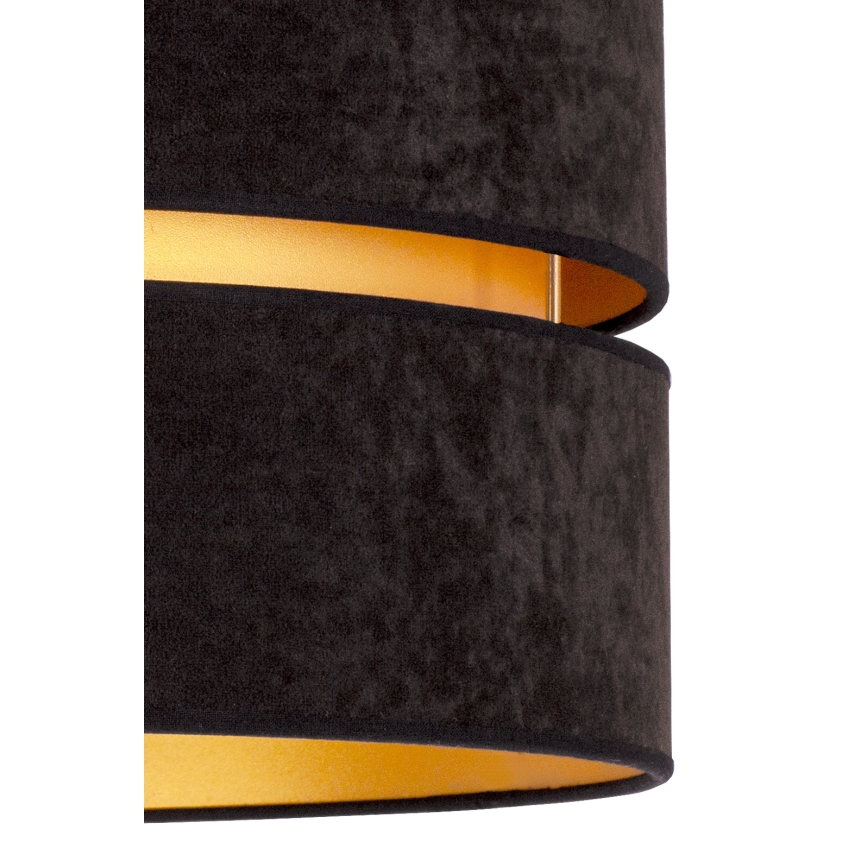 Duolla - Plafonsko svetlo DUO 1xE27/40W/230V prečnik 40 cm crna/zlatna