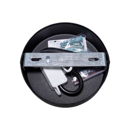 Duolla - Plafonsko svetlo DUO 1xE27/40W/230V prečnik 40 cm crna/zlatna