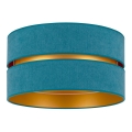 Duolla - Plafonsko svetlo DUO 1xE27/40W/230V prečnika 40 cm tirkizno/zlatno