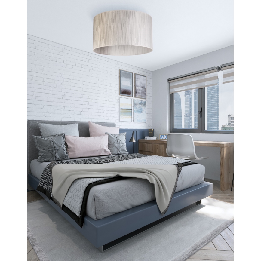 Duolla - Plafonsko svetlo ESSEX 1xE27/40W/230V, prečnik 45 cm, srebrna