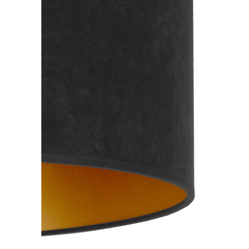 Duolla - Plafonsko svetlo ROLLER 1xE27/15W/230V, prečnik 40 cm, crno/zlatno