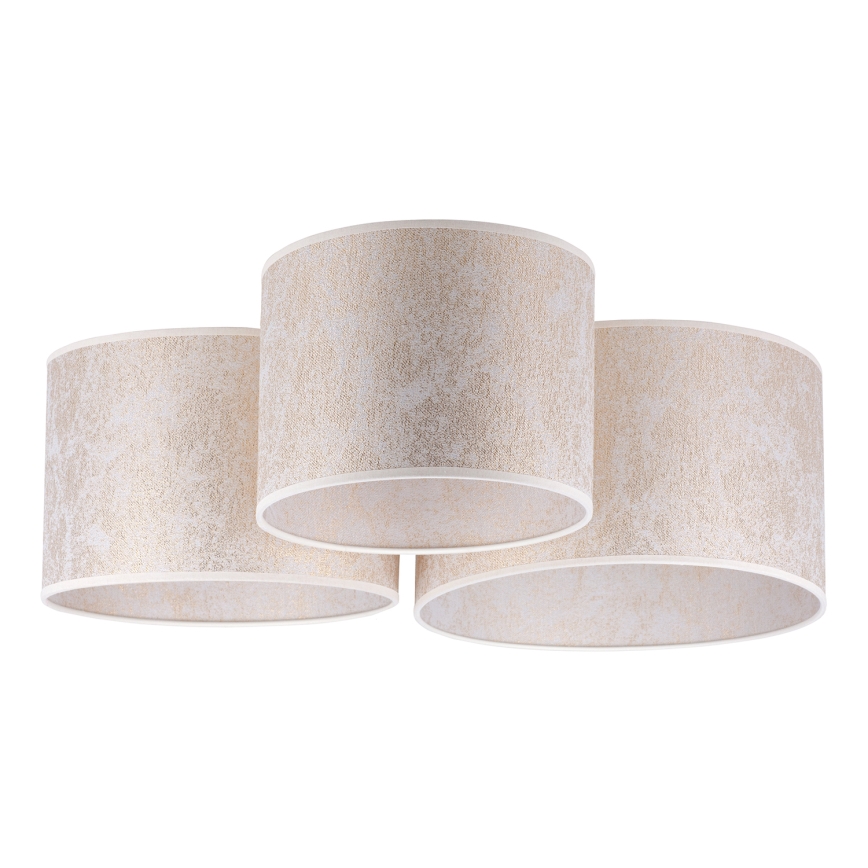 Duolla - Plafonsko svetlo ROLLER TRIO 3xE27/60W/230V belo/zlatno