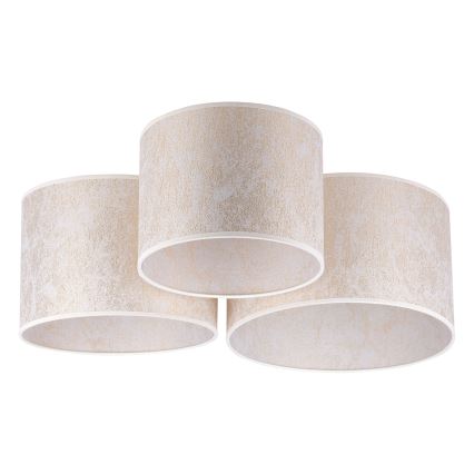 Duolla - Plafonsko svetlo ROLLER TRIO 3xE27/60W/230V belo/zlatno