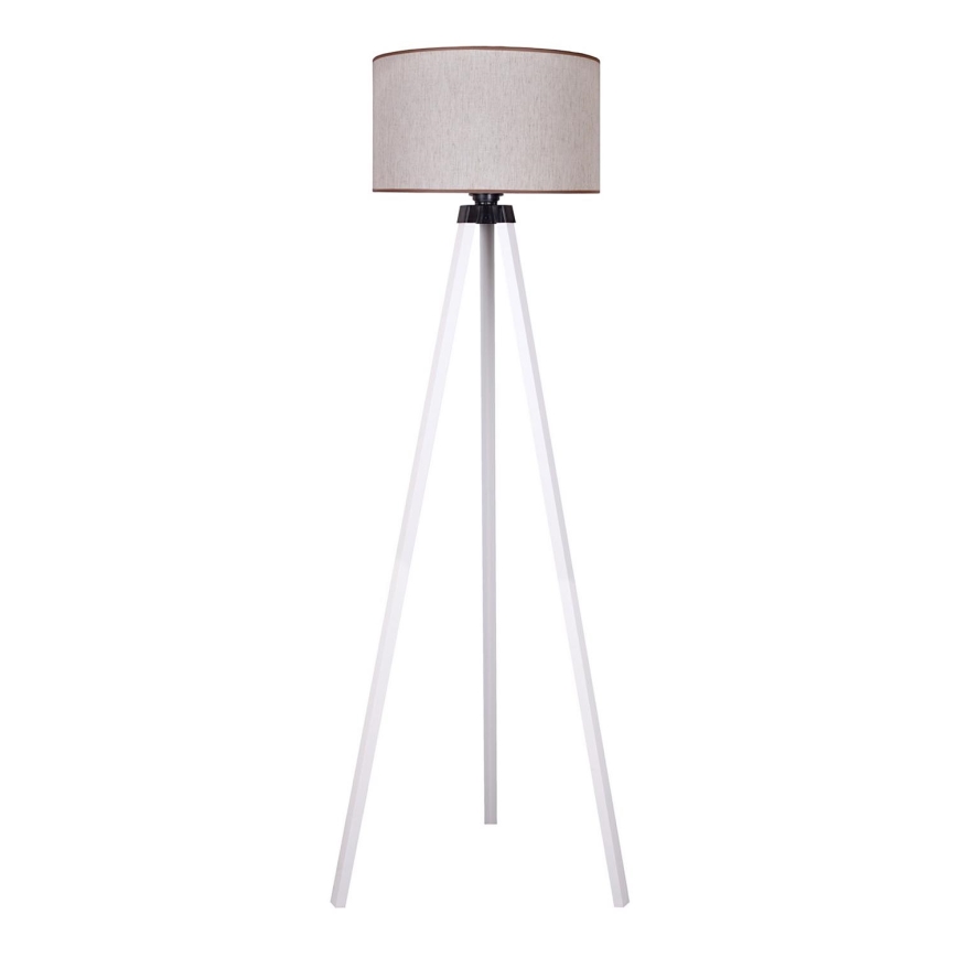 Duolla - Podna lampa 1xE27/60W/230V pr. 44 cm bež/bela