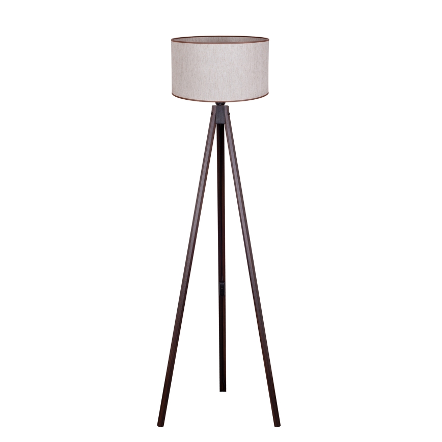 Duolla - Podna lampa 1xE27/60W/230V pr. 44 cm bež/venge