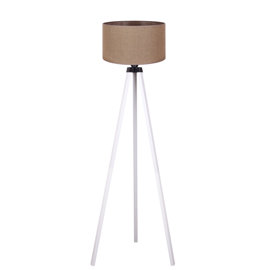 Duolla - Podna lampa 1xE27/60W/230V pr. 44 cm braon/bela