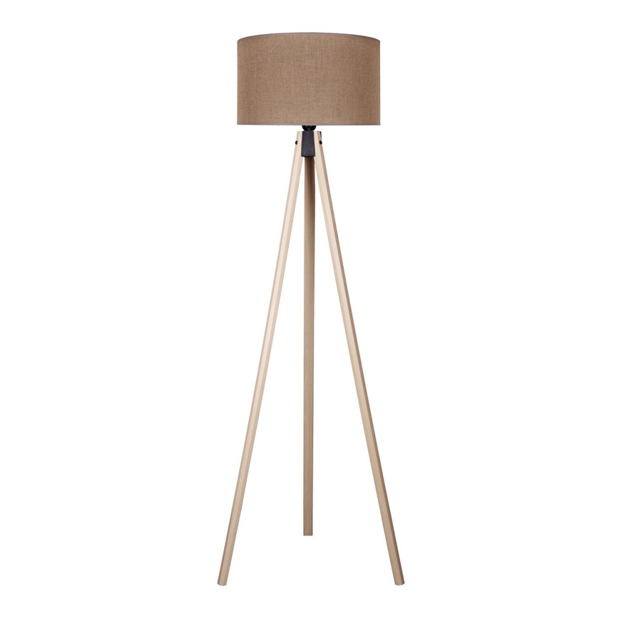 Duolla - Podna lampa 1xE27/60W/230V pr. 44 cm braon/bež
