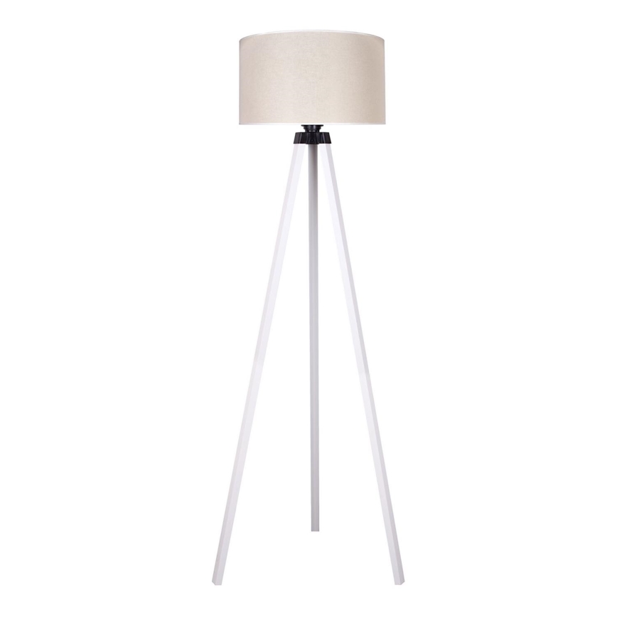 Duolla - Podna lampa 1xE27/60W/230V pr. 44 cm kremasta/bela