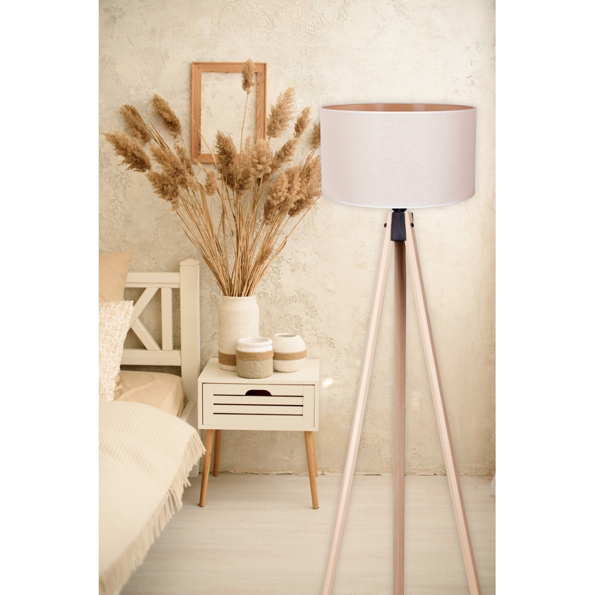 Duolla - Podna lampa 1xE27/60W/230V pr. 44 cm kremasta/bež