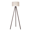 Duolla - Podna lampa 1xE27/60W/230V pr. 44 cm kremasta/braon