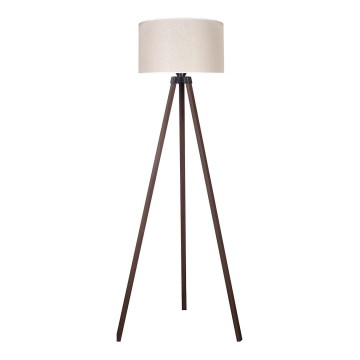 Duolla - Podna lampa 1xE27/60W/230V pr. 44 cm kremasta/braon