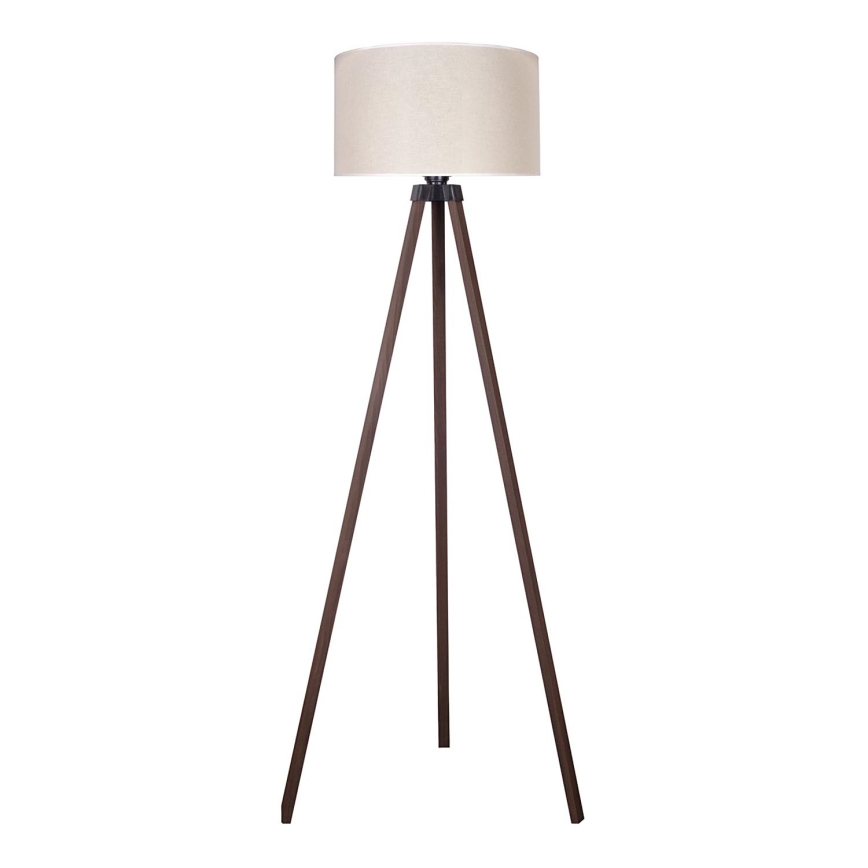 Duolla - Podna lampa 1xE27/60W/230V pr. 44 cm kremasta/braon