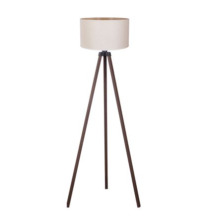 Duolla - Podna lampa 1xE27/60W/230V pr. 44 cm kremasta/braon