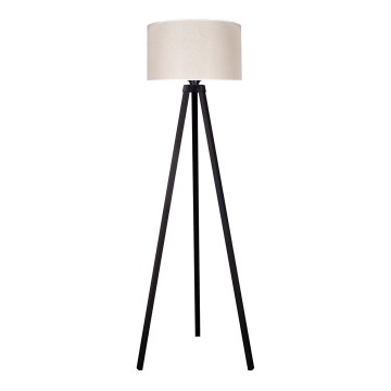 Duolla - Podna lampa 1xE27/60W/230V pr. 44 cm kremasta/venge