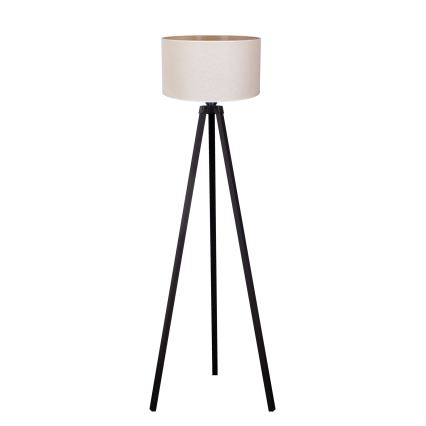 Duolla - Podna lampa 1xE27/60W/230V pr. 44 cm kremasta/venge