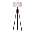 Duolla - Podna lampa 1xE27/60W/230V pr. 44 cm kremasta/venge