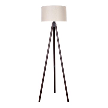 Duolla - Podna lampa 1xE27/60W/230V pr. 44 cm kremasta/venge