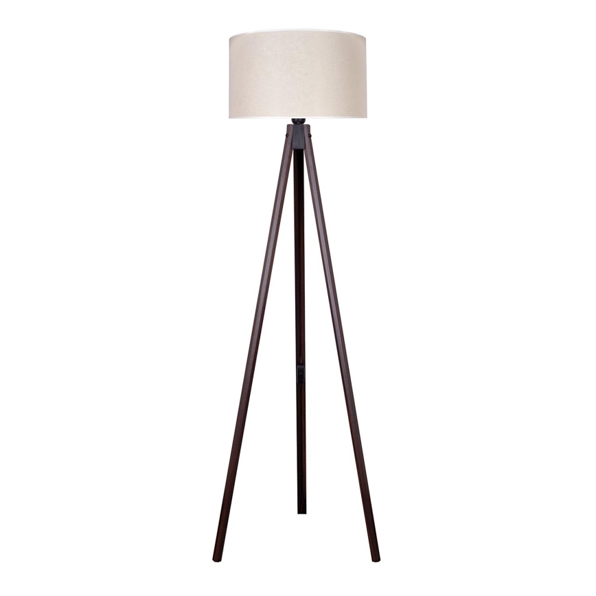 Duolla - Podna lampa 1xE27/60W/230V pr. 44 cm kremasta/venge