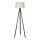 Duolla - Podna lampa 1xE27/60W/230V pr. 44 cm kremasta/venge
