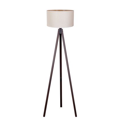 Duolla - Podna lampa 1xE27/60W/230V pr. 44 cm kremasta/venge